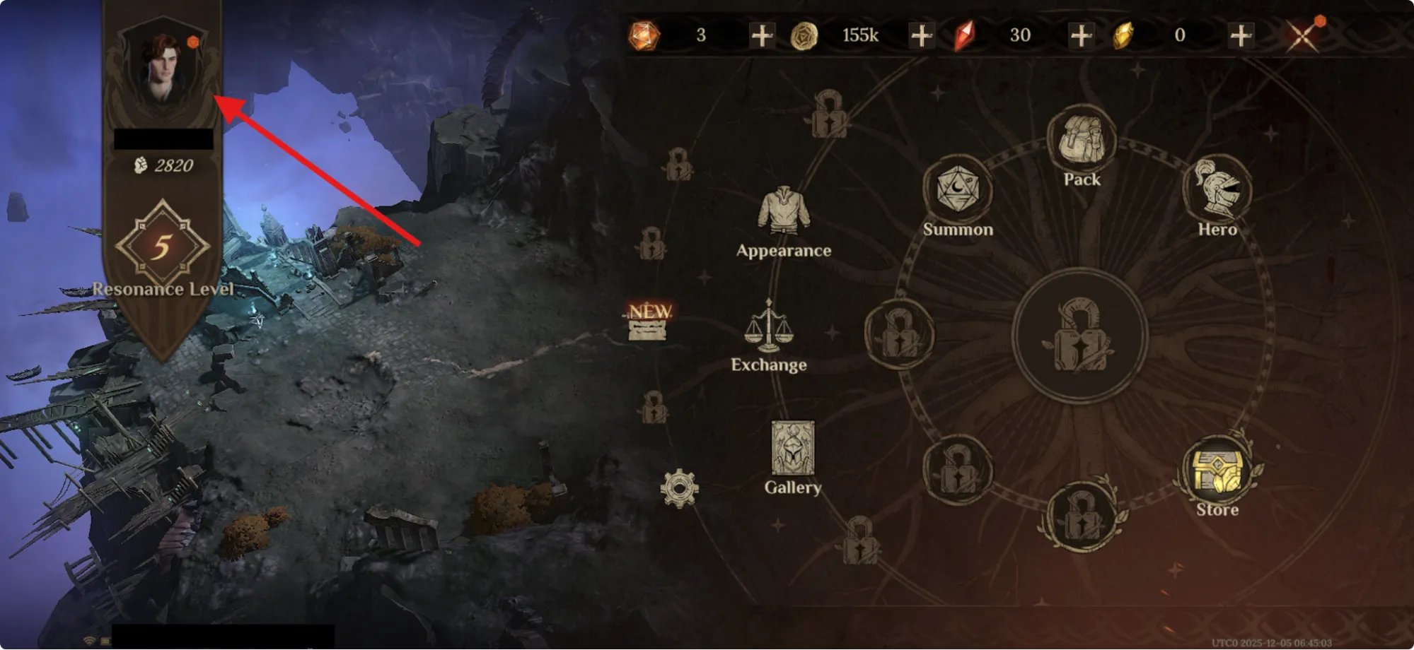 Click profile image