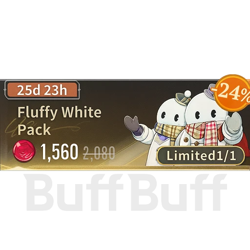 Fluffy White Pack