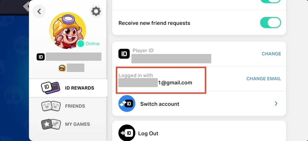 Encuentra el correo de tu Supercell ID