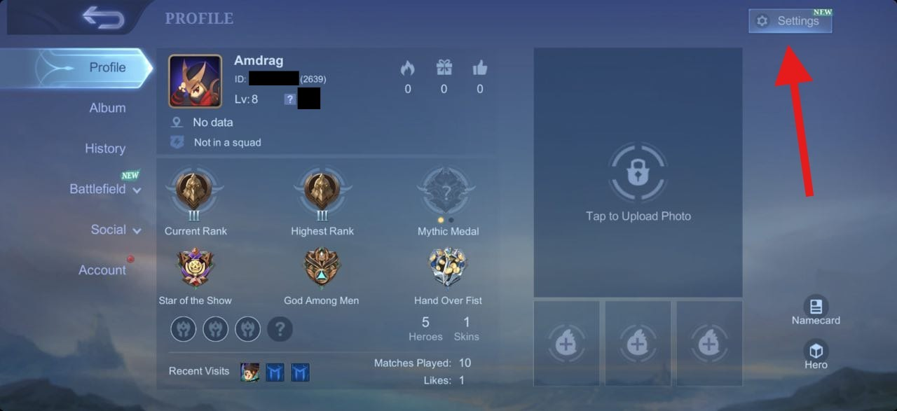 MLBB Settings