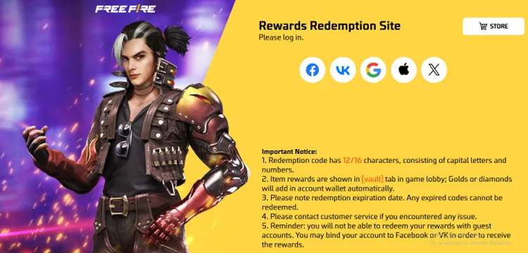 Resgate de Recompensas da Garena