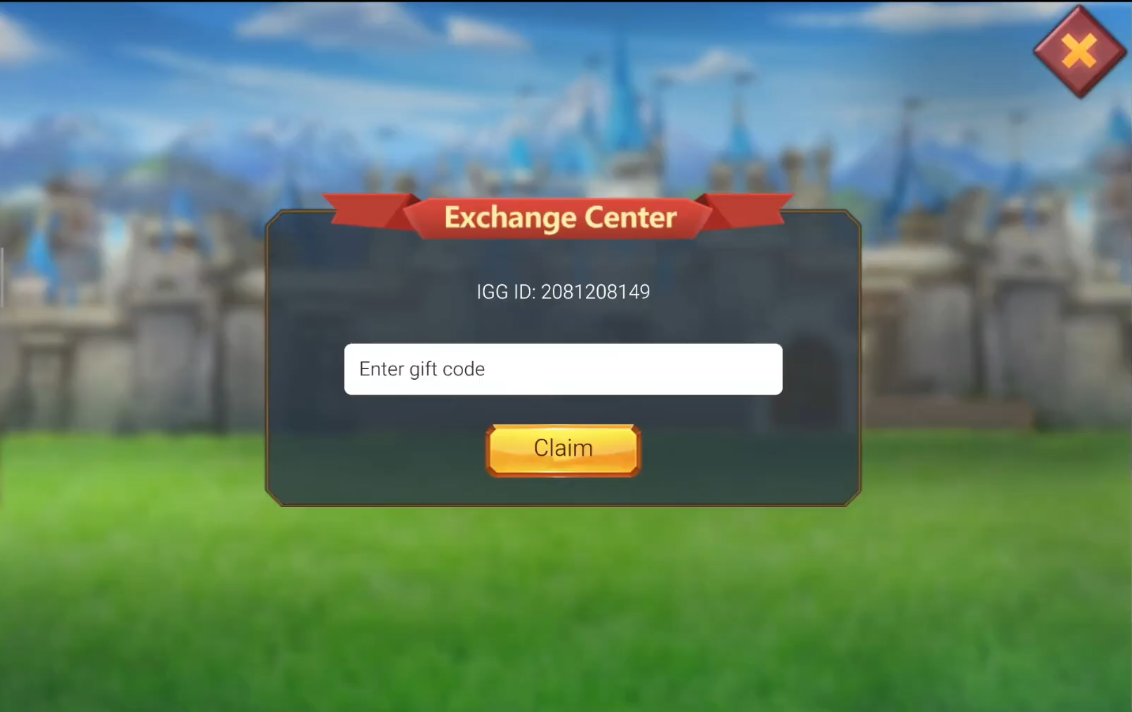 Type or paste your code into the box and tap Claim to redeem it.