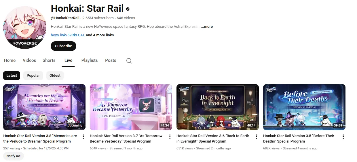 Where to Watch HSR 4.0 Livestream