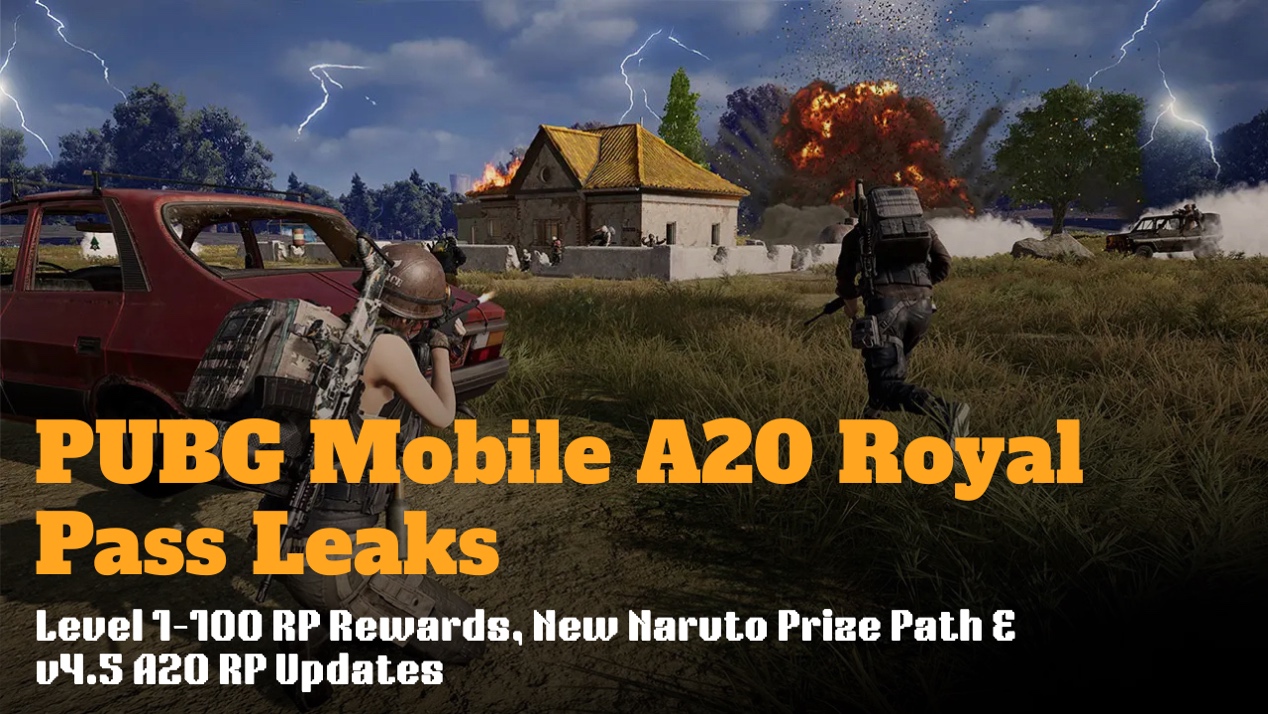 PUBG Mobile A20 Royal Pass Leaks: Level 1–100 RP Rewards, New Naruto Prize Path & v4.5 A20 RP Updates。