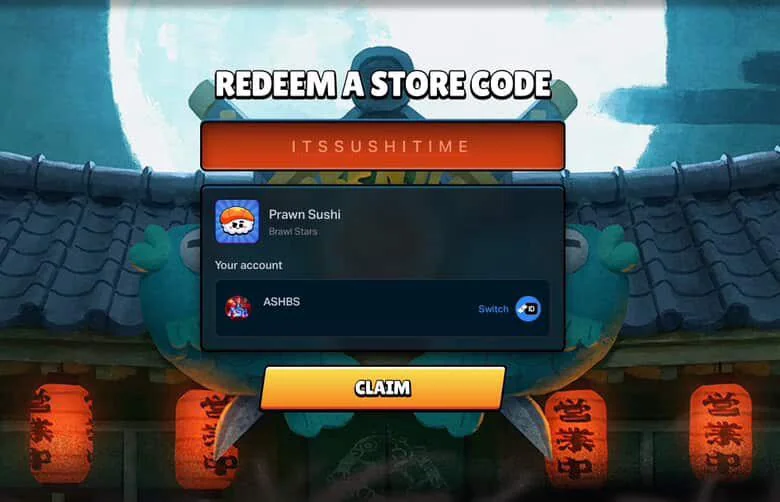 Enviar: Introduce el código (ej. ITSSUSHITIME) y pulsa Enviar (Submit).