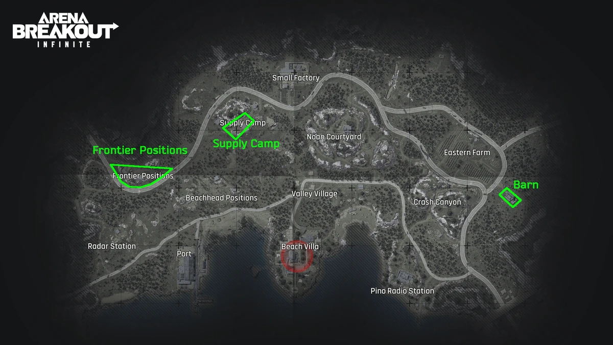 Arena Breakout Infinite Valley Map
