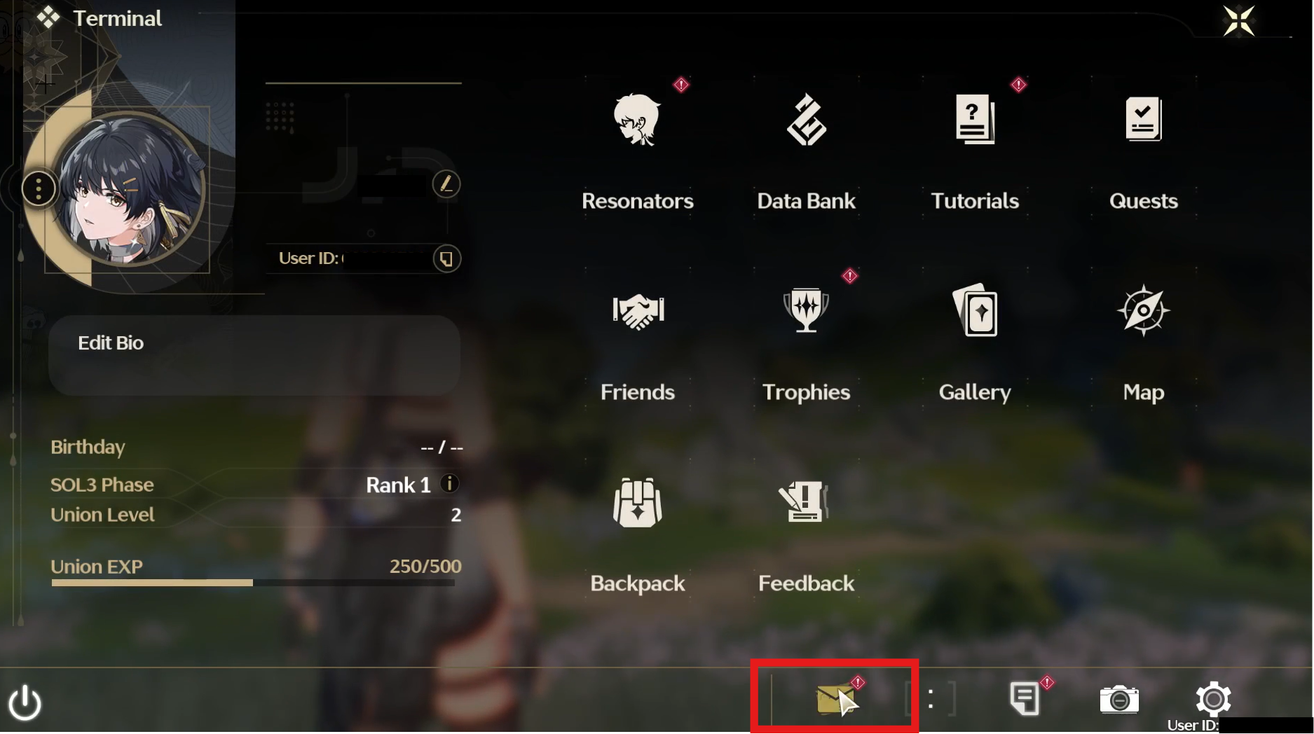 Kalau berhasil, balik ke halaman utama, buka Inbox (ikon surat) di bagian bawah layar.select the Inbox button (mail icon) at the bottom of the screen.