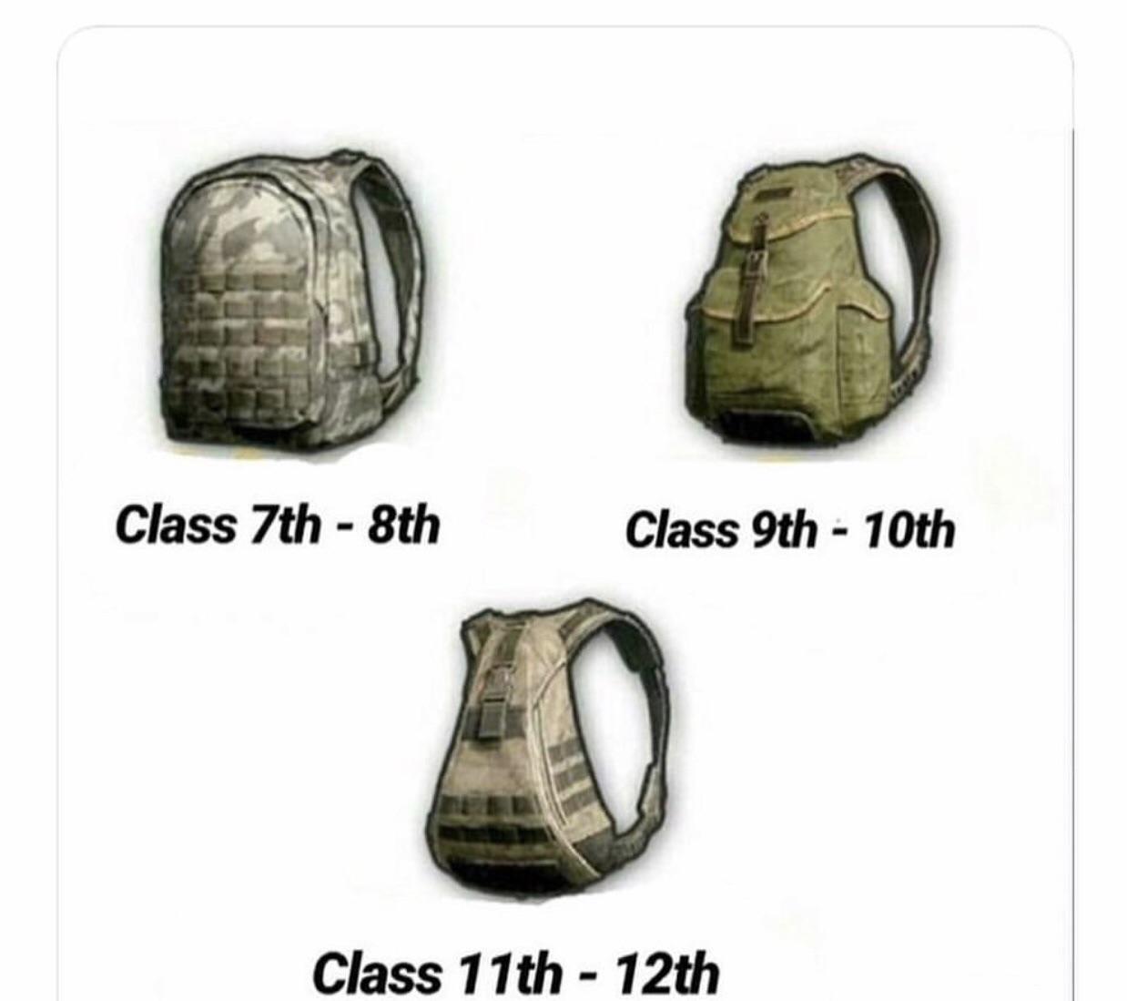 PUBG Mobile Backpacks