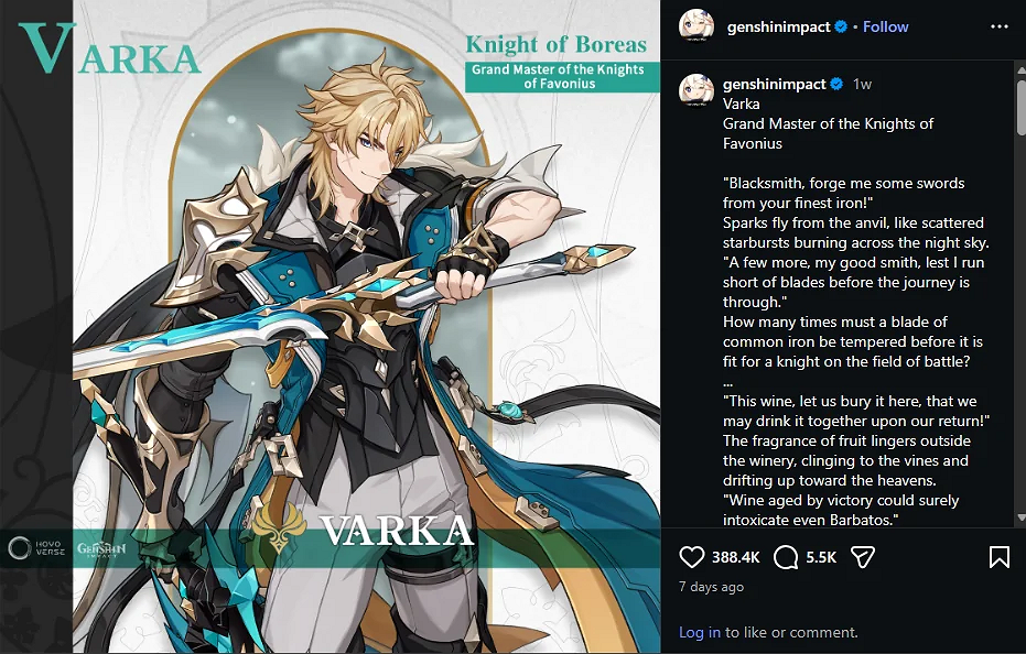 Genshin Impact 6.4 Banner Leaks: Varka Takes Center Stage?
