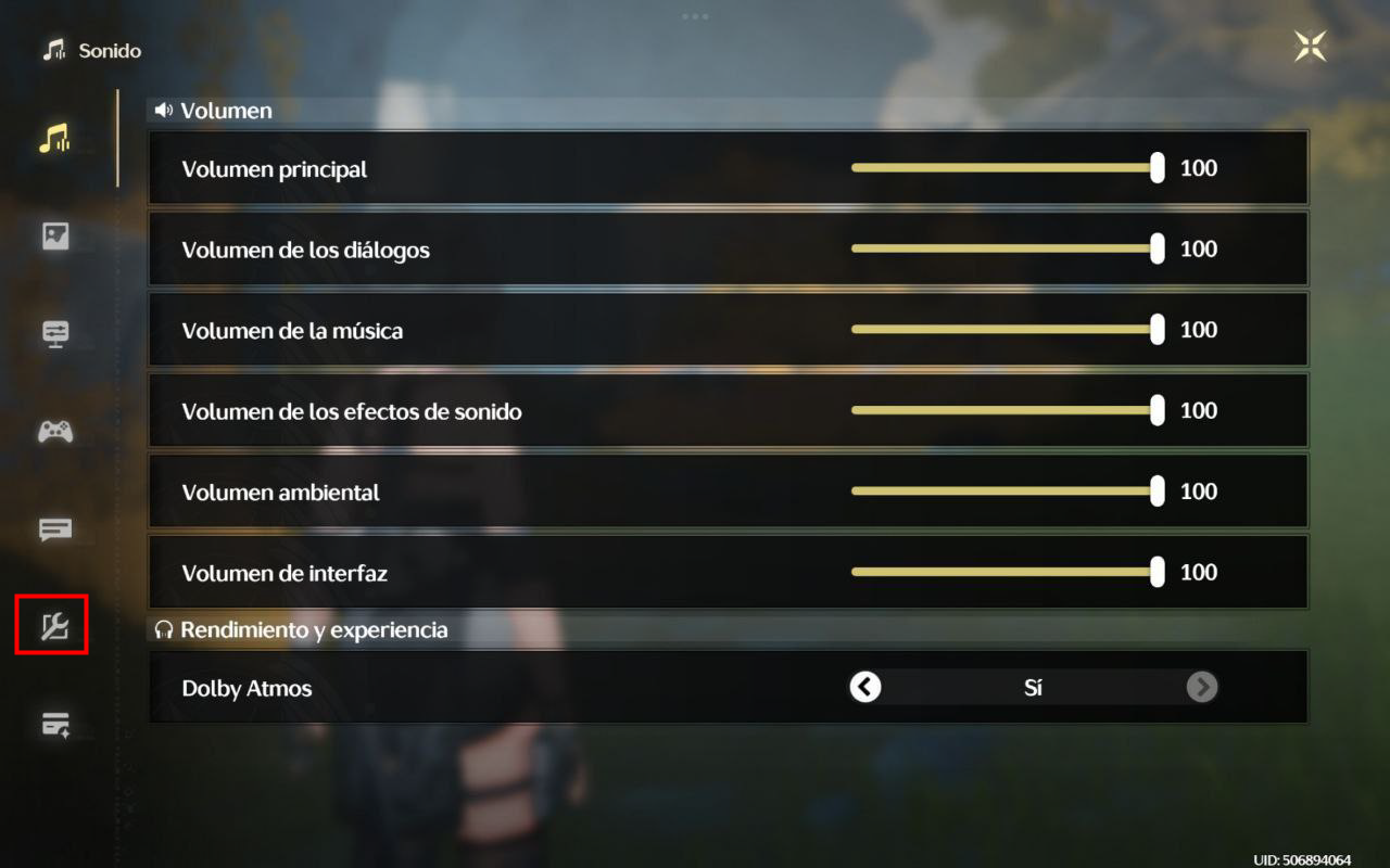 4. En la página Configuración, selecciona la última opción del menú de la izquierda para abrir «Otras configuraciones».