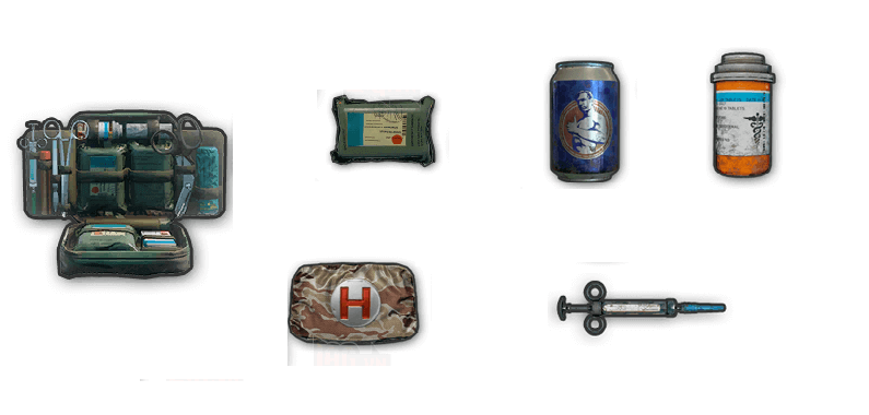 PUBG Mobile healing items