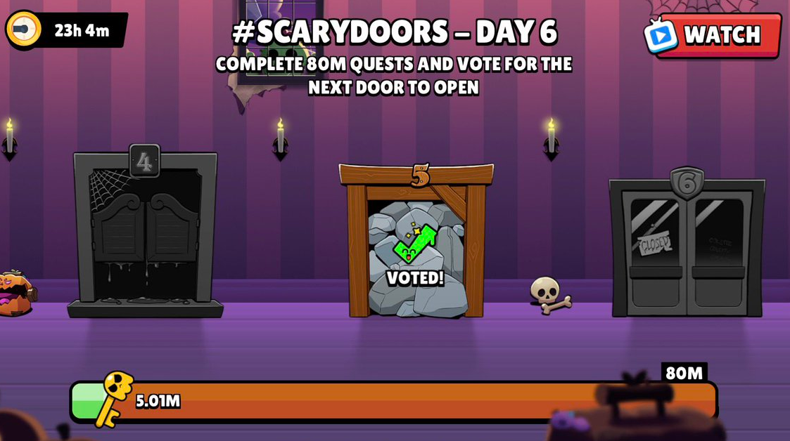 Brawl Stars Scary Door Voted