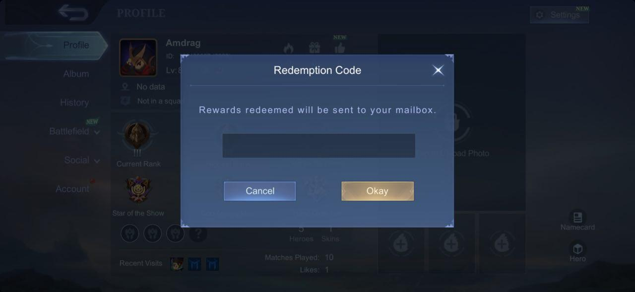 Latest Mobile Legends Redeem Codes in October 2026💎 FREE Diamonds & Skins